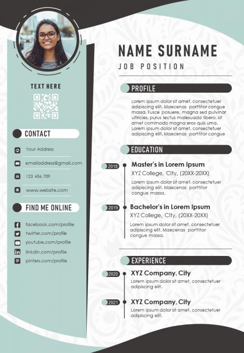 Advice for Writing a good CV and Examples